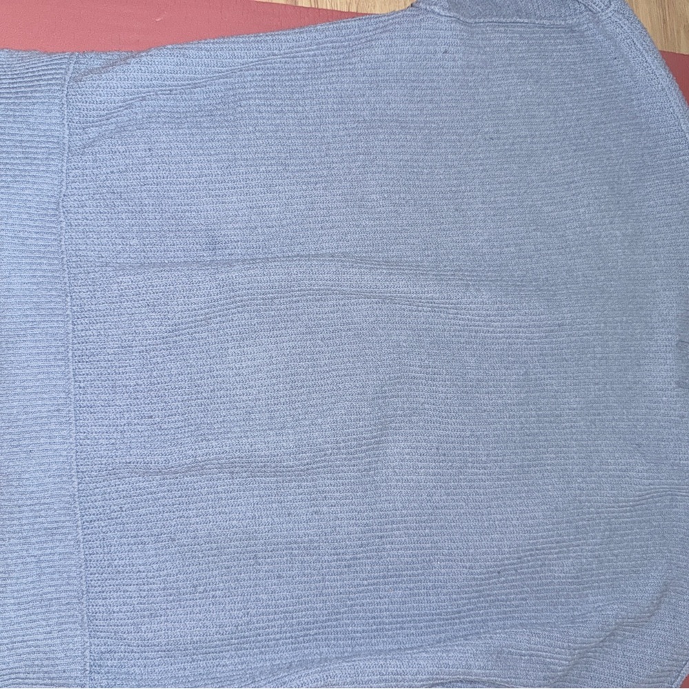 Aerie size small oversized Soft Blue Crew Neck Sweater - Picture 10 of 12